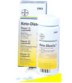 STRISCE MISURAZIONE GLICOSURIA E CHETONURIA KETODIASTIX 50 PEZZI - Farma Nice
