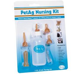 NURSING KIT BIBERON DA 60ML PER ANIMALI + TETTARELLE VARIE MISURE + SCOVOLINO PER PULIZIA - Farma Nice