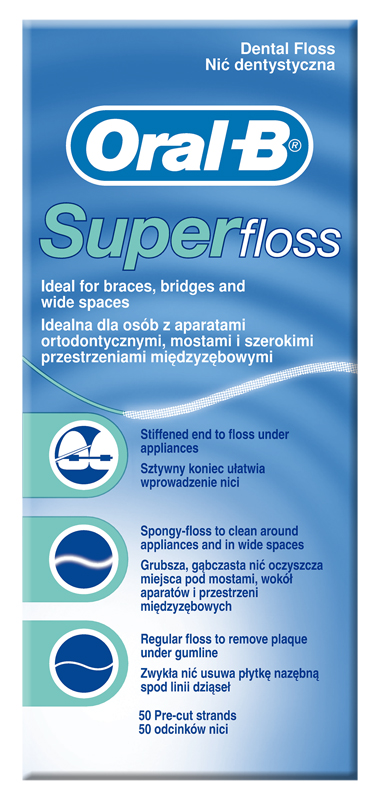 ORALB SUPERFLOSS FILO INTERDENTALE 50 FILI - Farma Nice