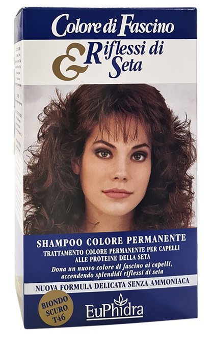 EUPHIDRA COLORE DI FASCINO & RIFLESSI DI SETA SHAMPOO COLORE PERMANENTE 46 BIONDO SCURO 120 ML - Farma Nice