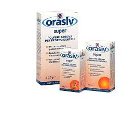 ORASIV SUPER POLVERE ADESIVA CLINICA PER PROTESI DENTALI 125 G - Farma Nice