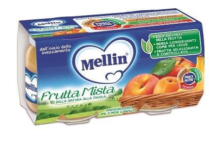 MELLIN OMOGENEIZZATO FRUTTA MISTA 100 G 2 PEZZI - Farma Nice