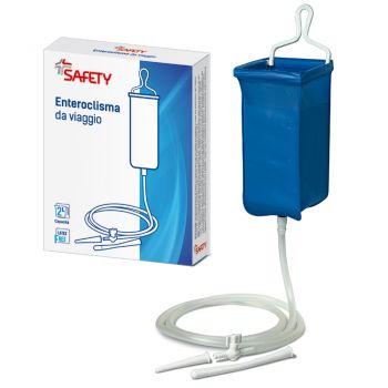 ENTEROCLISMA DA VIAGGIO KLISTER IN GOMMA CON CANNULA ANALE EVAGINALE 2 LITRI - Farma Nice