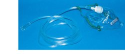 MASCHERA PER OSSIGENOTERAPIA MEDIA CONCENTRAZIONE CON 2 TUBI PROLUNGA 2 METRI - Farma Nice