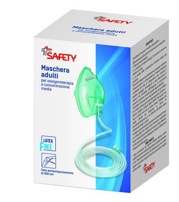 MASCHERA PER OSSIGENOTERAPIA CON TUBO 200CM - Farma Nice