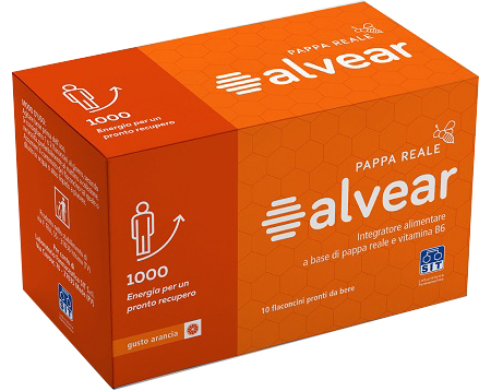 ALVEAR 1000 PAPPA REALE 10 FLACONCINI GUSTO ARANCIA - Farma Nice