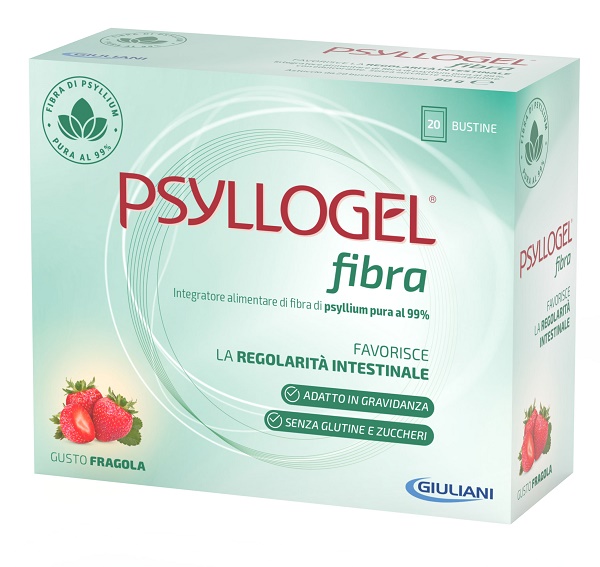 PSYLLOGEL FIBRA FRAGOLA 20 BUSTINE - Farma Nice