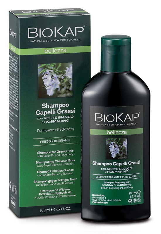 BIOKAP BELLEZZA SHAMPOO CAPELLI GRASSI 200 ML BIOSLINE - Farma Nice