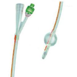 CATETERE FOLEY IN SILICONE TRASPARENTE A 2 VIE CON PALLONCINO 5-10ML DIAMETRO CH14 4,66MM LUNGHEZZA 40CM - Farma Nice
