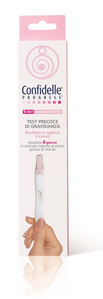 TEST PRECOCE DI GRAVIDANZA CONFIDELLE PROGRESS 1 PEZZO - Farma Nice