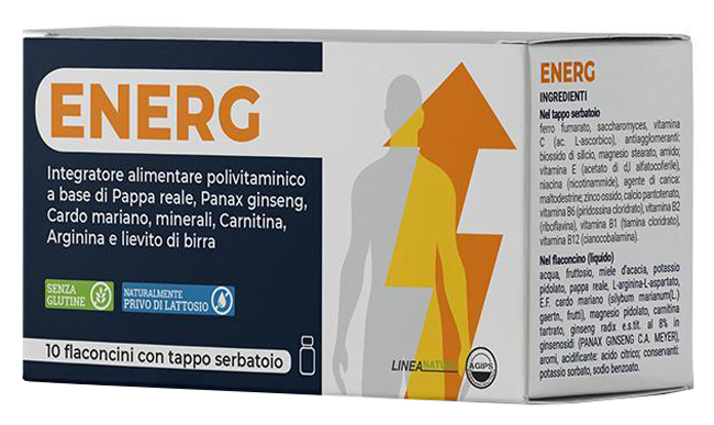 ENERG 10 FLACONCINI 10 ML CON TAPPO SERBATOIO - Farma Nice