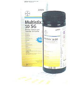 STRISCIA REATTIVA MULTITEST MULTISTIX 10SG 25 PEZZI - Farma Nice
