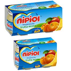 NIPIOL OMOGENEIZZATO FRUTTA MISTA 80 G 2 PEZZI - Farma Nice