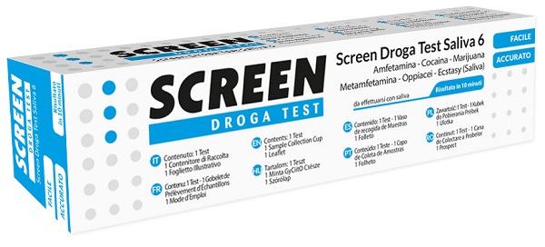 SCREEN DROGA TEST SALIVA 6 DROGHE - Farma Nice