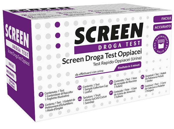 SCREEN DROGA TEST OPPIACEI TEST ANTIDROGA CON CONTENITORE URINA - Farma Nice