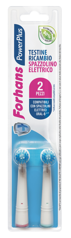 FORHANS POWER PLUS TESTINA 2 PEZZI RICAMBIO - Farma Nice