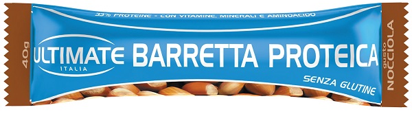 ULTIMATE BARRETTA PROTEICA NOCCIOLA 40 G 1 PEZZO - Farma Nice