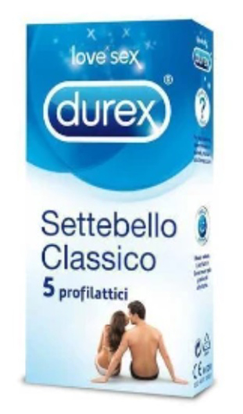 PROFILATTICO DUREX SETTEBELLO CLASSICO 5 PEZZI - Farma Nice