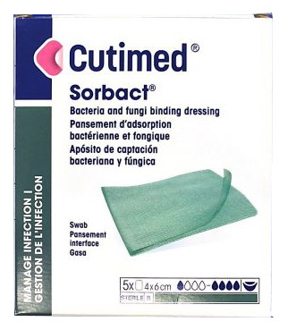 GARZA ASSORBENTE CUTIMED SORBACT 4X6CM 5 PEZZI - Farma Nice