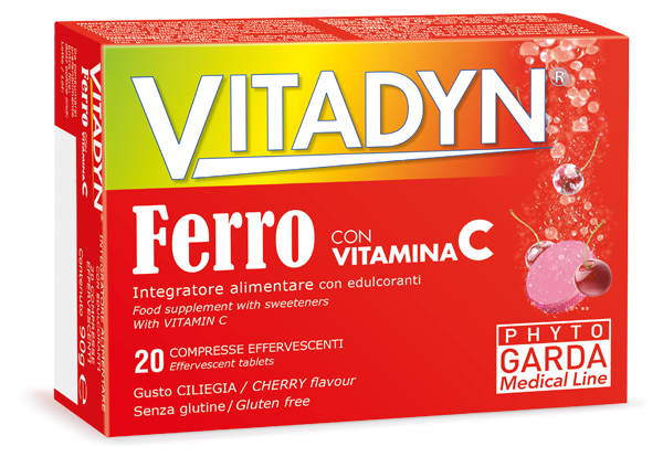 VITADYN FERRO + VITAMINA C 20 COMPRESSE EFFERVESCENTI - Farma Nice
