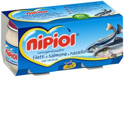 NIPIOL OMOGENEIZZATO SALMONE NASELLO VERDURE 2 PEZZI 80 G - Farma Nice
