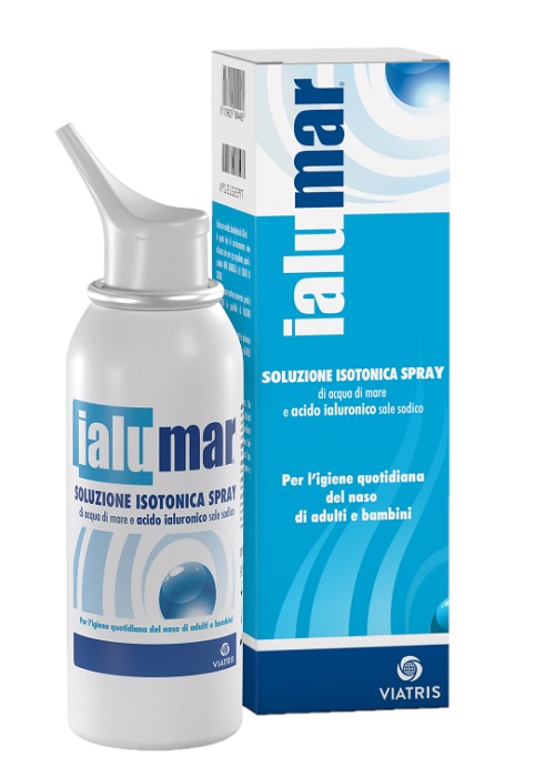 SOLUZIONE ISOTONICA SPRAY DI ACQUA DI MARE ACIDO IALURONICO SALE SODICO PER IGIENE NASO ADULTI E BAMBINI 100ML - Farma Nice