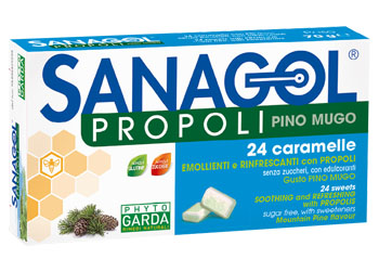 SANAGOL PROPOLI PINO MUGO 24 CARAMELLE - Farma Nice