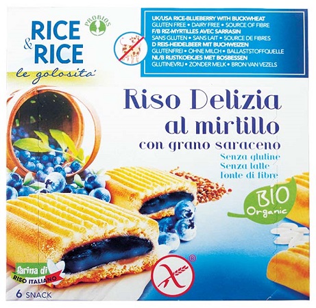 RICE&RICE RISO DELIZIA MIRTILLO E GRANO SARACENO 6 X 33 G - Farma Nice