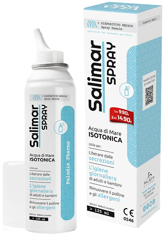 SANAVITA SALIMAR SPRAY NASALE NEW 125 ML - Farma Nice