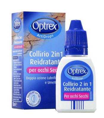 GOCCE OCULARI OPTREX ACTIDROPS 2IN1 REIDRATANTE OCCHI STANCHI 1 PEZZO - Farma Nice