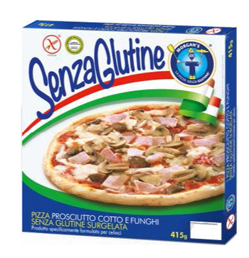 PIZZA PROSCIUTTO FUNGHI SURGELATA 415 G - Farma Nice