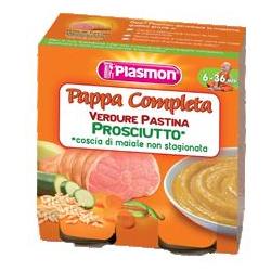 PLASMON OMOGENEIZZATO PAPPE PROSCIUTTO VERDURA PASTINA 190 G X 2 PEZZI - Farma Nice