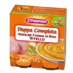 PLASMON OMOGENEIZZATO PAPPE VITELLO/VERDURA/RISO 190 G X 2 PEZZI - Farma Nice