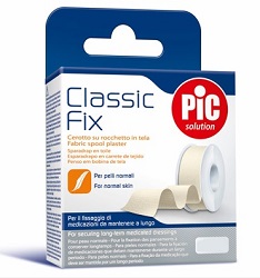 CEROTTO IN ROCCHETTO PIC CLASSIC FIX TELA BIANCO 2,5X500 CM FUSTELLA - Farma Nice