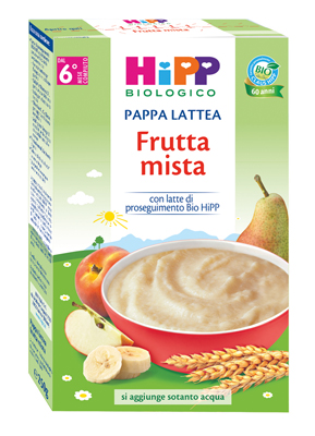 HIPP BIO PAPPA LATTEA FRUTTA MISTA 250 G - Farma Nice