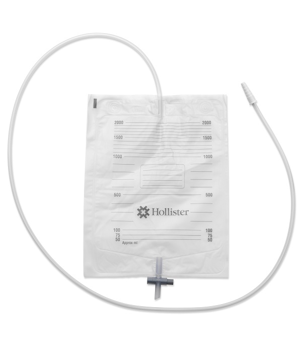 SACCA URINA DA LETTO HOLLISTER CON ANTIREFLUSSO E RUBINETTO DI SCARICO TUBO 130 CM 30 PEZZI - Farma Nice