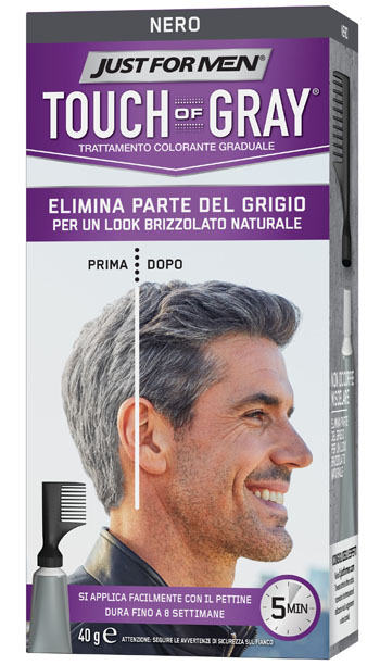JUST FOR MEN TOUCH OF GRAY NERO 40 G - Farma Nice