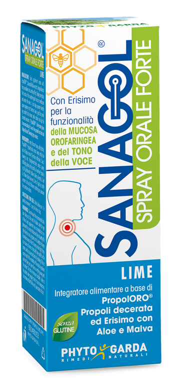 SANAGOL SPRAY FORTE PROPOLI LIME 20 ML - Farma Nice