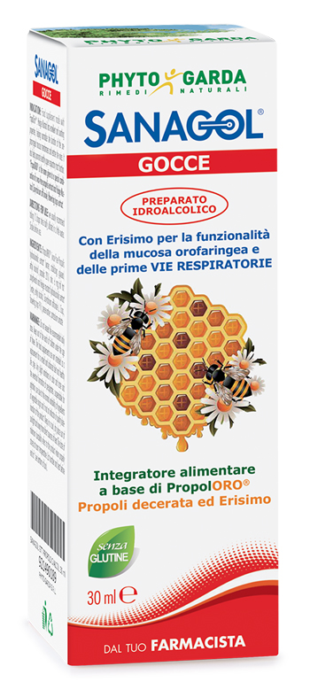 SANAGOL GOCCE PROPOLI ESTRATTO IDROALCOLICO 30 ML - Farma Nice