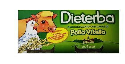 DIETERBA OMOGENEIZZATO VITELLO POLLO 3 PEZZI 80 G - Farma Nice