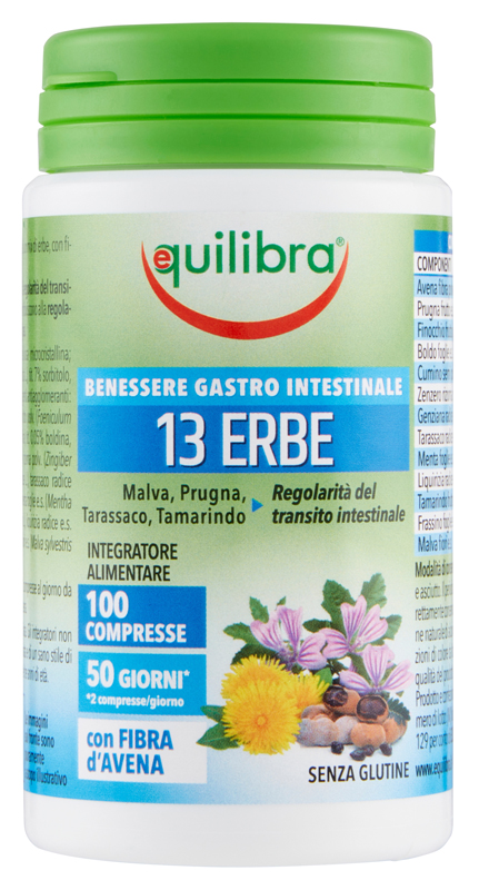 13 ERBE CON FIBRA 100 COMPRESSE - Farma Nice
