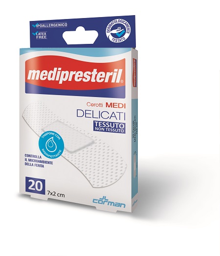 CEROTTO MEDIPRESTERIL DELICATI MISURA 7X2CM 20 PEZZI - Farma Nice