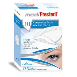 GARZA COMPRESSA OCULARE MEDIPRESTERIL ADESIVA 10 PEZZI - Farma Nice