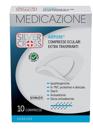 SILVER CROSS AIRPORE MEDICAZIONE OCULARE 10 PEZZI - Farma Nice