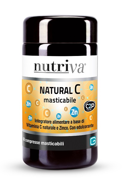 NUTRIVA NATURAL C 60 COMPRESSE MASTICABILI - Farma Nice