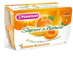 PLASMON SAPORI DI NATURA OMOGENEIZZATO ALBICOCCA E BANANA 100 G X 4 PEZZI - Farma Nice