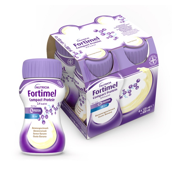FORTIMEL COMPACT PROTEIN BANANA 4 BOTTIGLIE 125 ML - Farma Nice