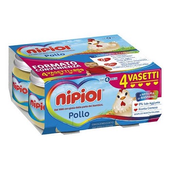 NIPIOL OMOGENEIZZATO VITELLO 120 G 4 PEZZI - Farma Nice