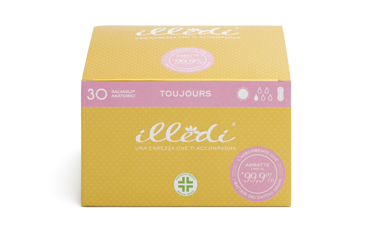 ILLEDI TOUJOURS SALVASLIP ANATOMICI COTONE ORGANIC 30 PEZZI - Farma Nice
