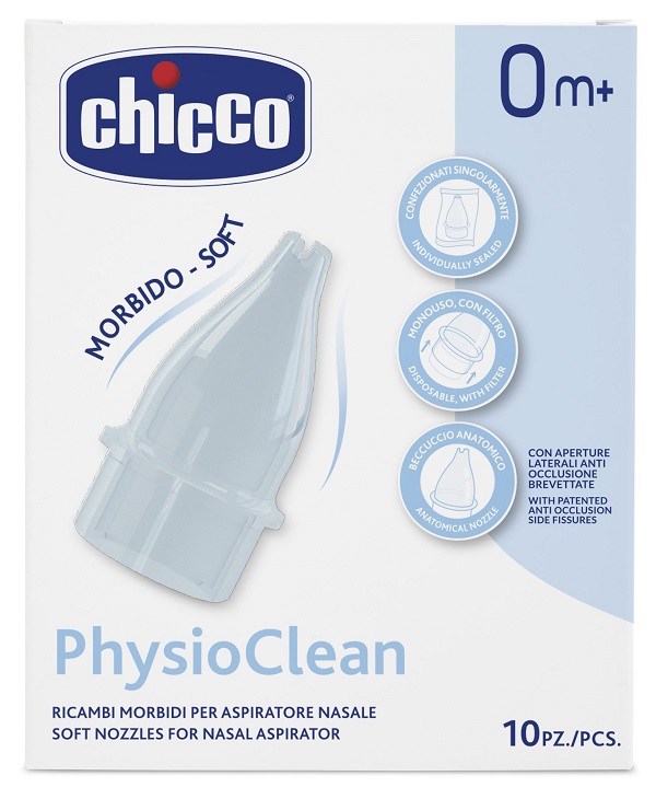 RICAMBI MORBIDI PER ASPIRATORE NASALE CHICCO PHYSIOCLEAN - Farma Nice